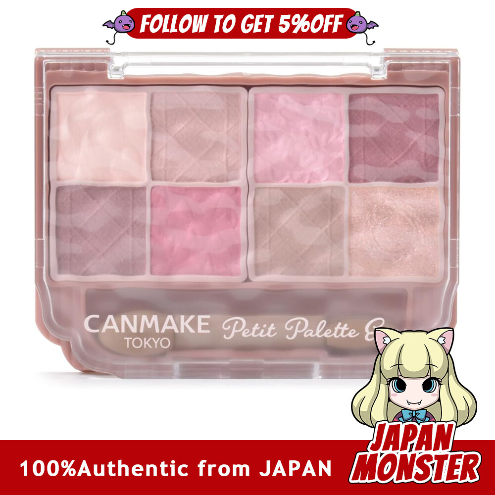 Canmake Petit Palette Eyes Matte Type M02 Romantic Fog 2g Eyeshadow Multi-Color Eyeshadow Glitter Pearl Bluish Pink Japan