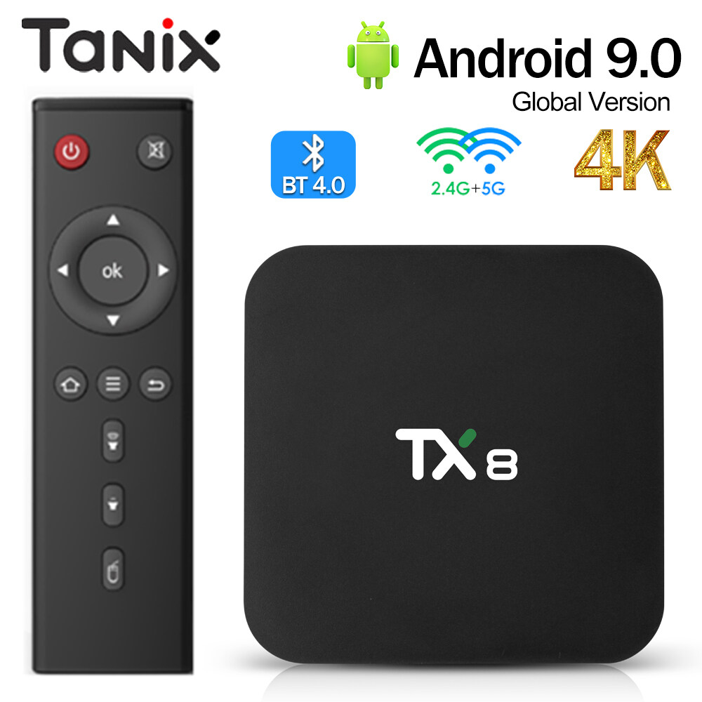 Tanix Tx8 Android 9.0 Bộ giải mã TV thông minh rk3318 Quad Lõi chip 4G 64G