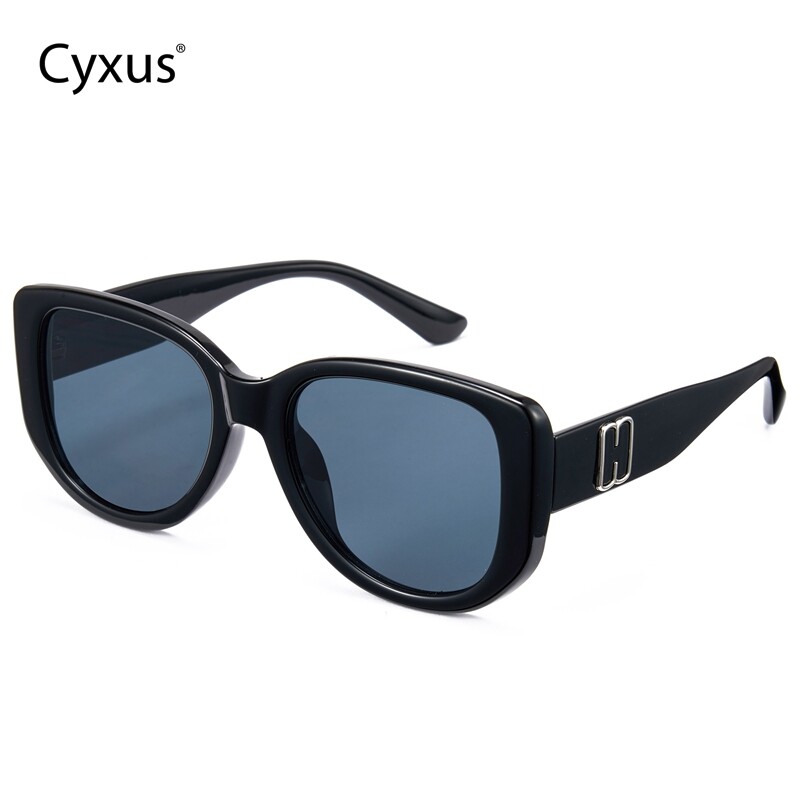Cyxus Stylish Sunglasses Large Square Frame AC Lens + PC Material 1342 ราคา 603 บาท*ส่งฟรี