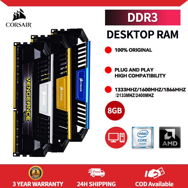 Corsair Trả Thù LPX DDR3 8GB 2400Mhz 2133MHz 1866MHz 1600MHz 1333MHz Bộ nhớ máy tính để bàn PC3-1700