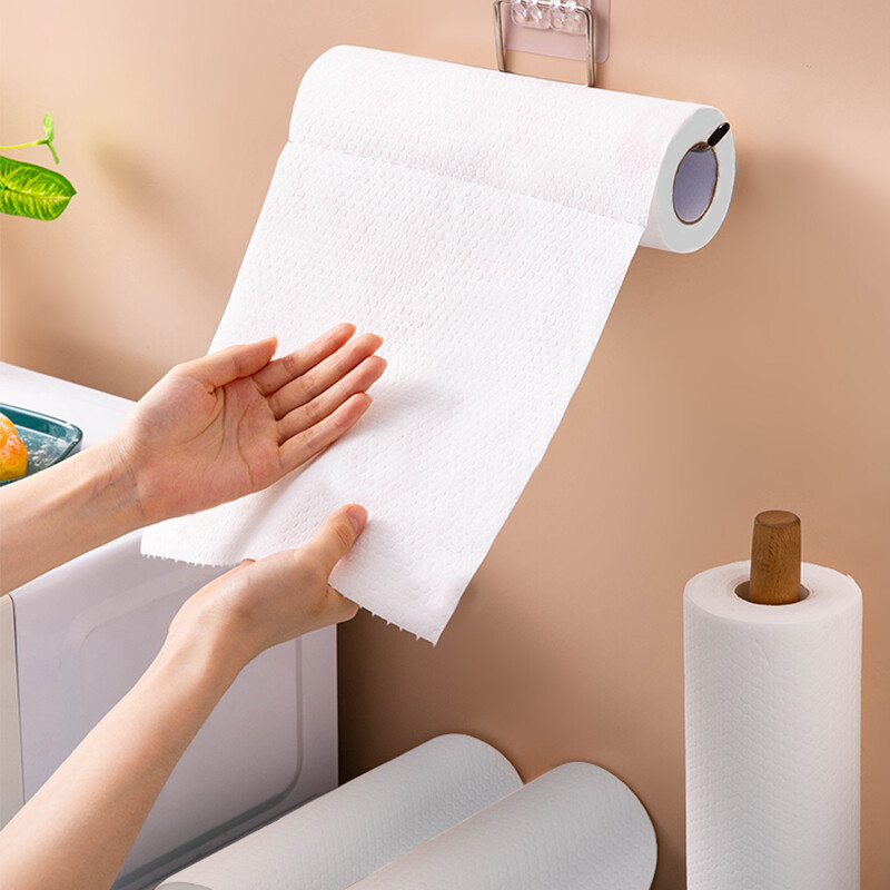 50 cái khăn lau không dệt không dầu, đồ dùng nhà bếp, khăn lau bát đĩa dùng một lần, giẻ lười