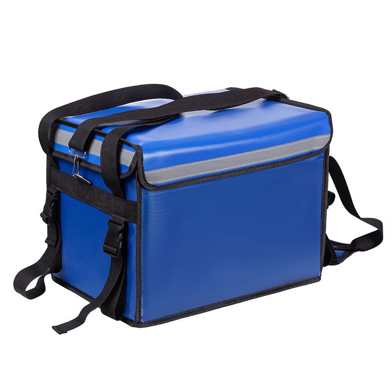 Gambar High Capacity Delivery Cooler Bags Takeaway Food Thermal Large Shoulder Pouch Picnic Camping Dessert Fruit Drink Keep Fresh Case