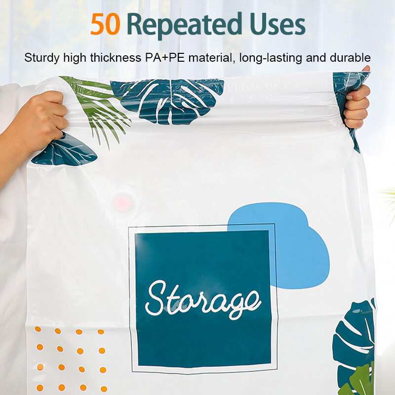 Reusable Vacuum Storage Bag For Clothes And Quilts Foldable_voghion.com