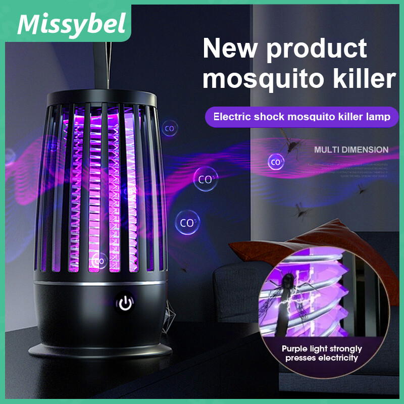 New Product 2025 Portable Silent Mosquito Repellent Lamp USB Charging Electric Fly Catcher Mosquito Repellent Outdoor Silent Small Pest Electric Shock Mosquito Repellent Lamp ราคา 143 บาท*ส่งฟรี