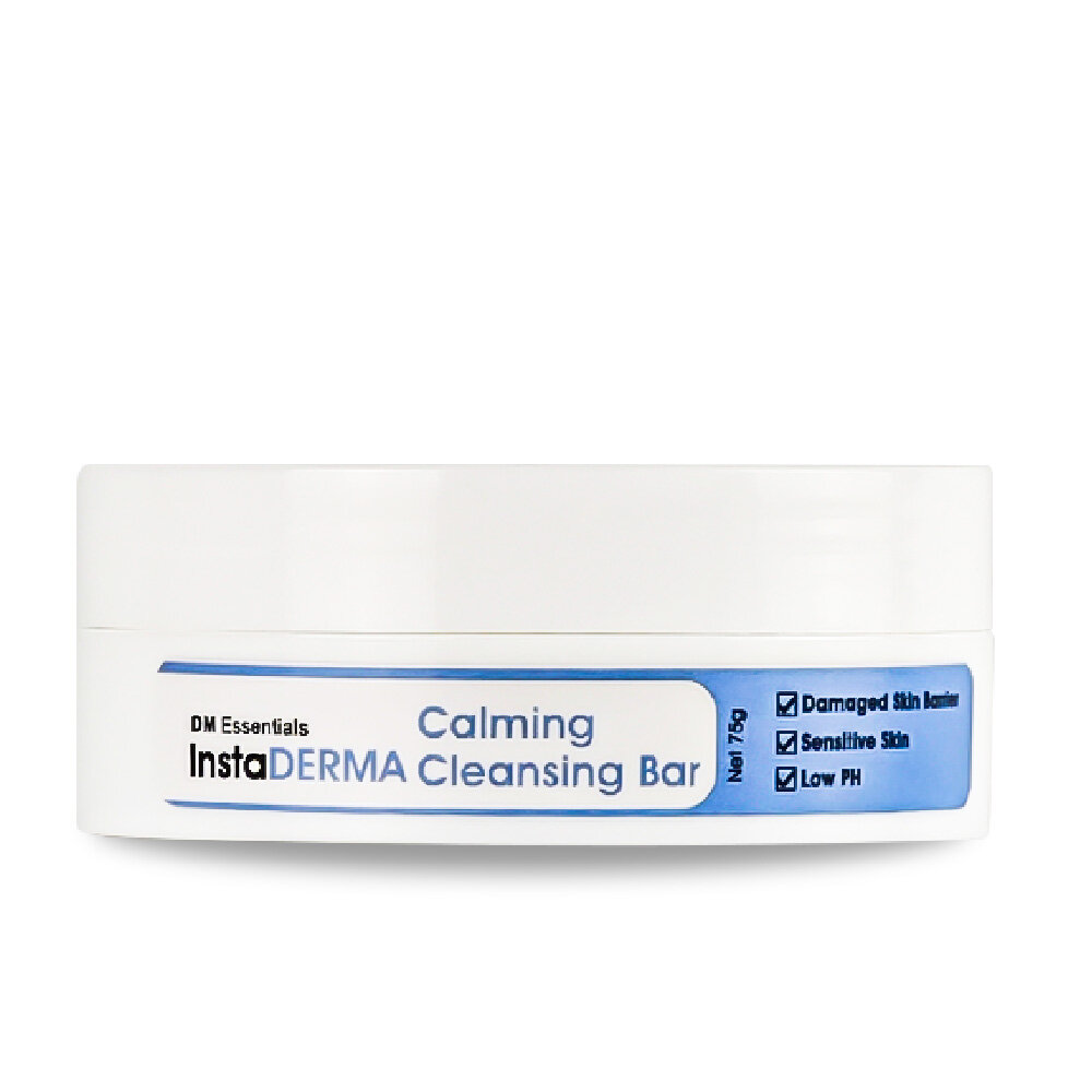 Gambar DM Essentials InstaDERMA Calming Cleansing Bar l Low PH Gentle Cleanser for Sensitive Skin | Skin Barrier Repair