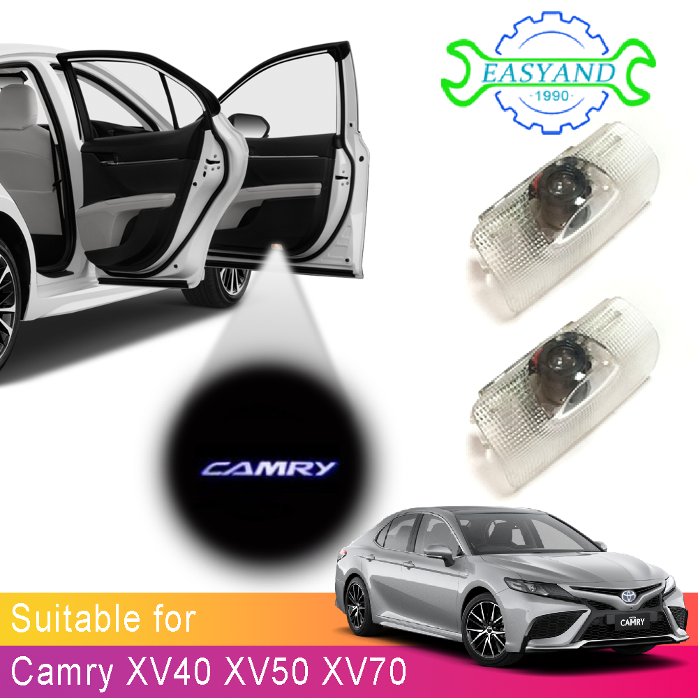 COD | 2pcs LED Welcome Light for Toyota Camry XV50 XV70 Interior Ghost Lamp Logo Laser Projector Original Installed Car Door Light ราคา 259 บาท*ส่งฟรี