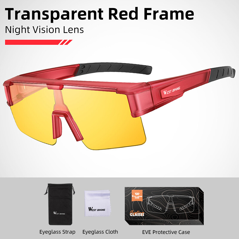 WEST BIKING Kính Râm Vuông Phân Cực Cận Thị Kính Đạp Xe Đổi Màu Cho Nam Kính Mắt Câu Cá Lái Xe Ban Đ