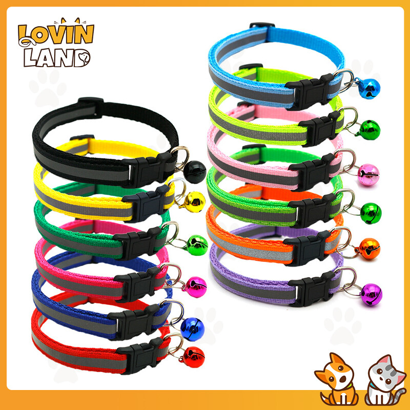 Lovinland Vòng Cổ Chó Nylon Phản Quang Dây Xích Chó Có Thể Điều Chỉnh Phát Sáng An Toàn Ban Đêm Vòng Cổ Thú Cưng Cho Mèo Và Chó Nhỏ Đồ Dùng Cho Thú Cưng