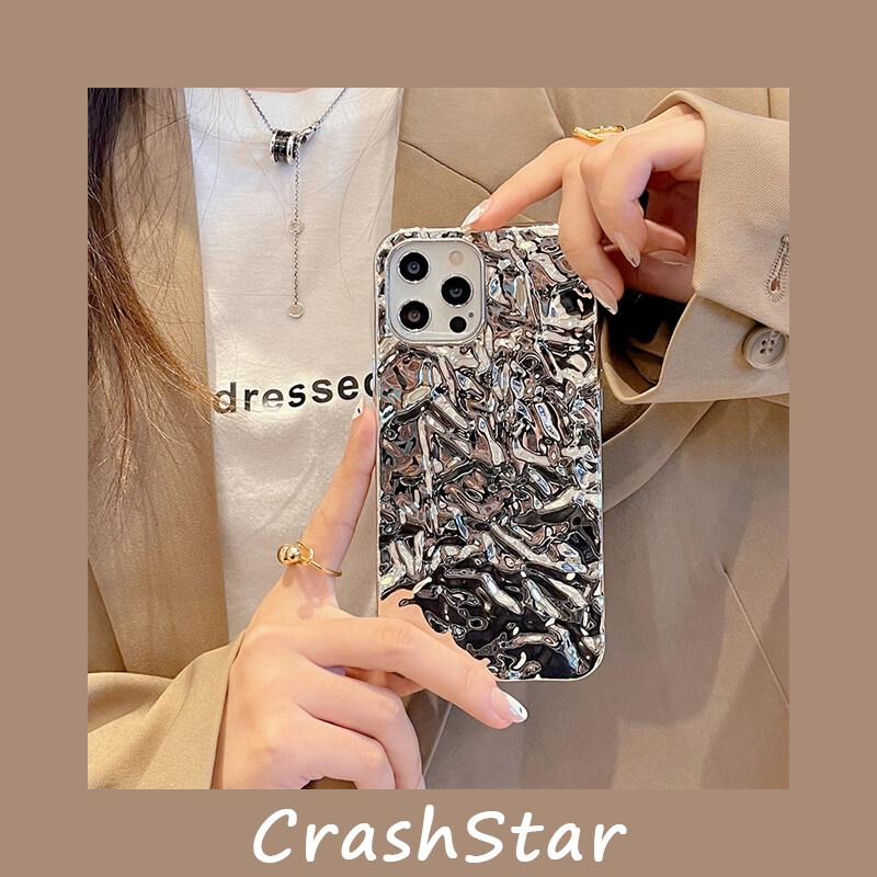 Crashstar Mạ sang trọng vỏ điện thoại mềm cho Iphone 15 14 13 12 11 Pro Max Mini XS XR x 7 8 Plus + Se 2020 vàng bạc Ốp điện thoại thời trang chống sốc Vỏ ốp lưng điện thoại [Hàng có sẵn &amp; miễn phí vận chuyển]