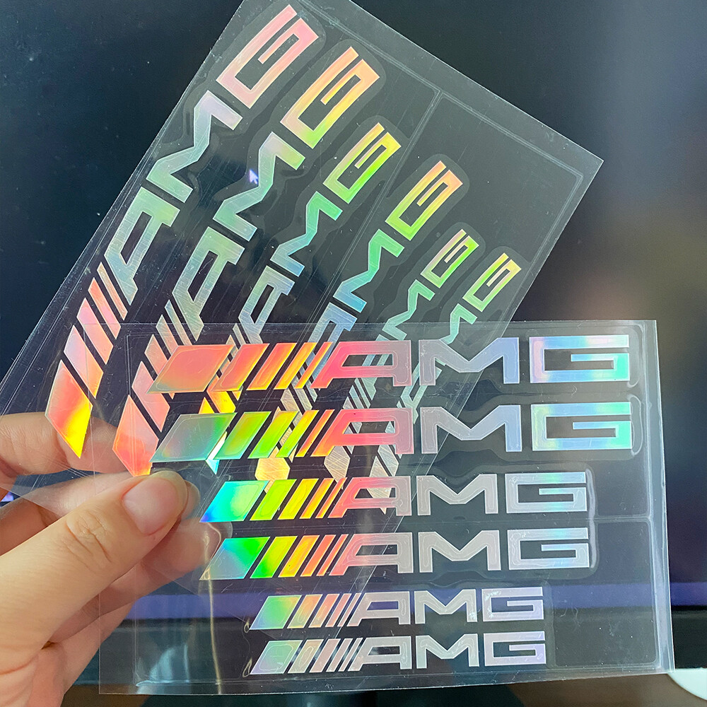 Nhãn dán xe Mercedes AMG Decal tấm gắn logo cho Benz