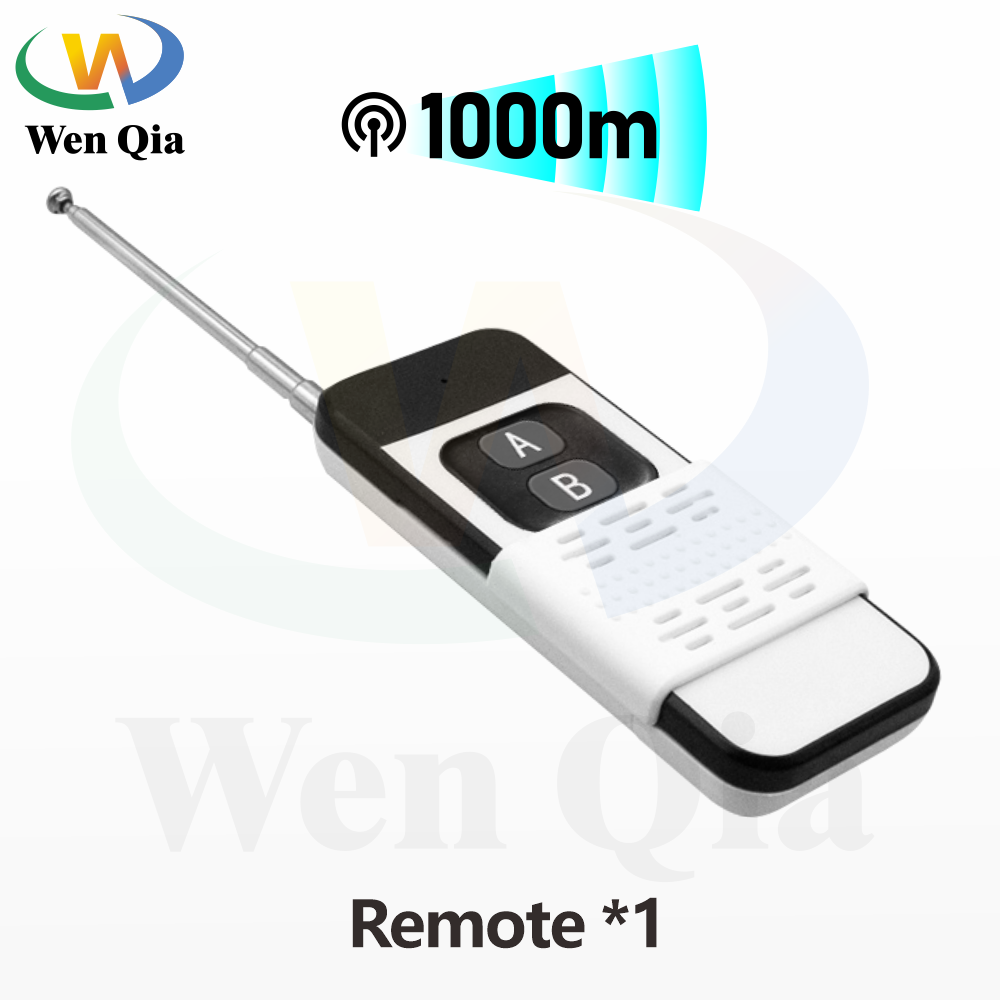 WenQia RF 433 MHz 220V 230V Công Tắc Điều Khiển Từ Xa 2 Kênh 10A Rơ Le Tiếp Thu Và Nhiều Bộ Phát