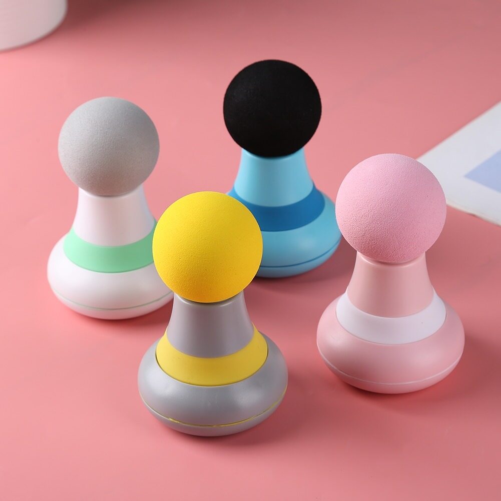 Gambar Mini Massage Gun Handheld Electrical Percussion Device Professional Deep Tissue Massage Gun Lightweight Quiet Massager