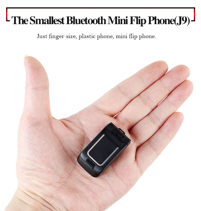 MD Long-CZ J9 World Mini Smallest Flip Mobile Phone Unlocked (Black) ราคา 1,430 บาท*ส่งฟรี
