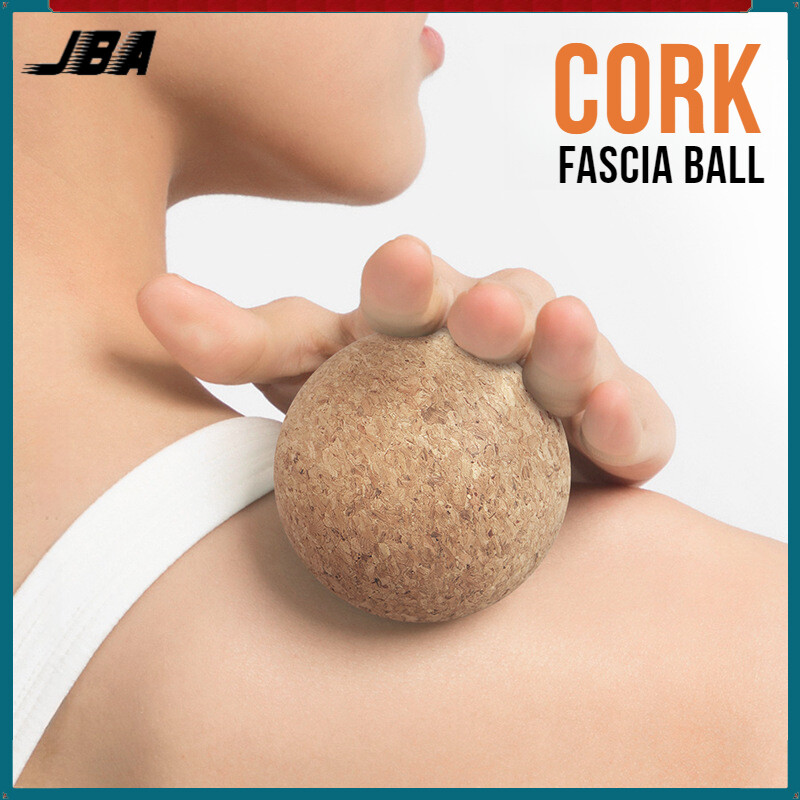 JBA Massage Ball 7CM Cork Fascia Ball High Hardness Durable Anti Slip Body Massager Exercise Muscle Relax