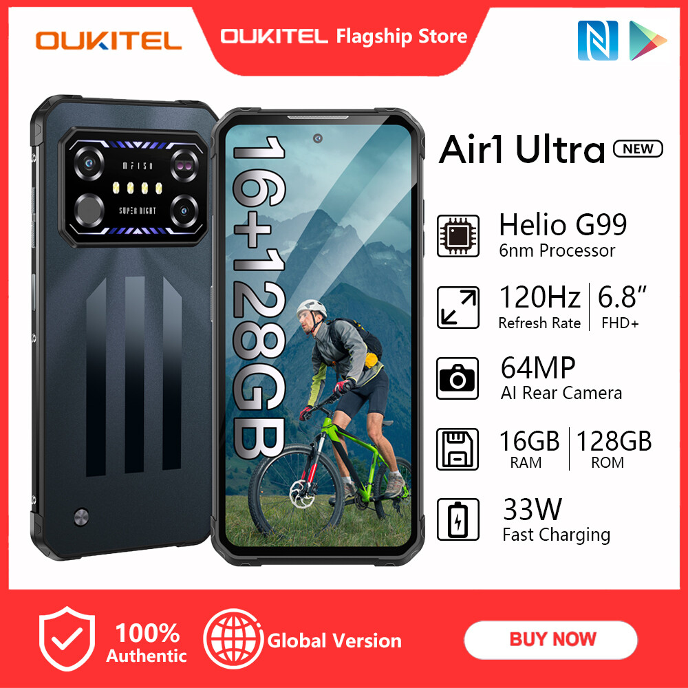 IIIF150 Air1 Ultra（ 6.8“ FHD+ 16GB RAM Helio G99 128/256GB ROM 120Hz Display 64MP Camera Global Version Mobilies phone）Rugged Handphone Harga 745 Ringgit*Penghantaran Percuma