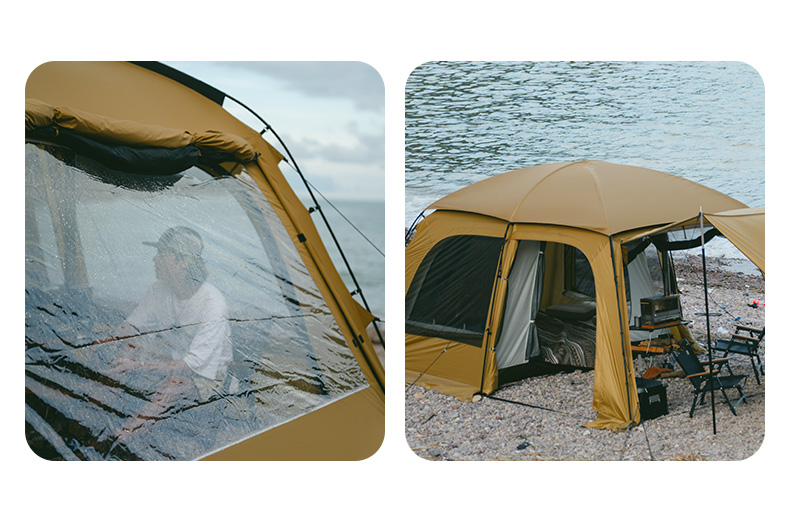 Naturehike outdoor camping dune 10.9 tent one bedroom one living room large space 4-6 person family tent · v35