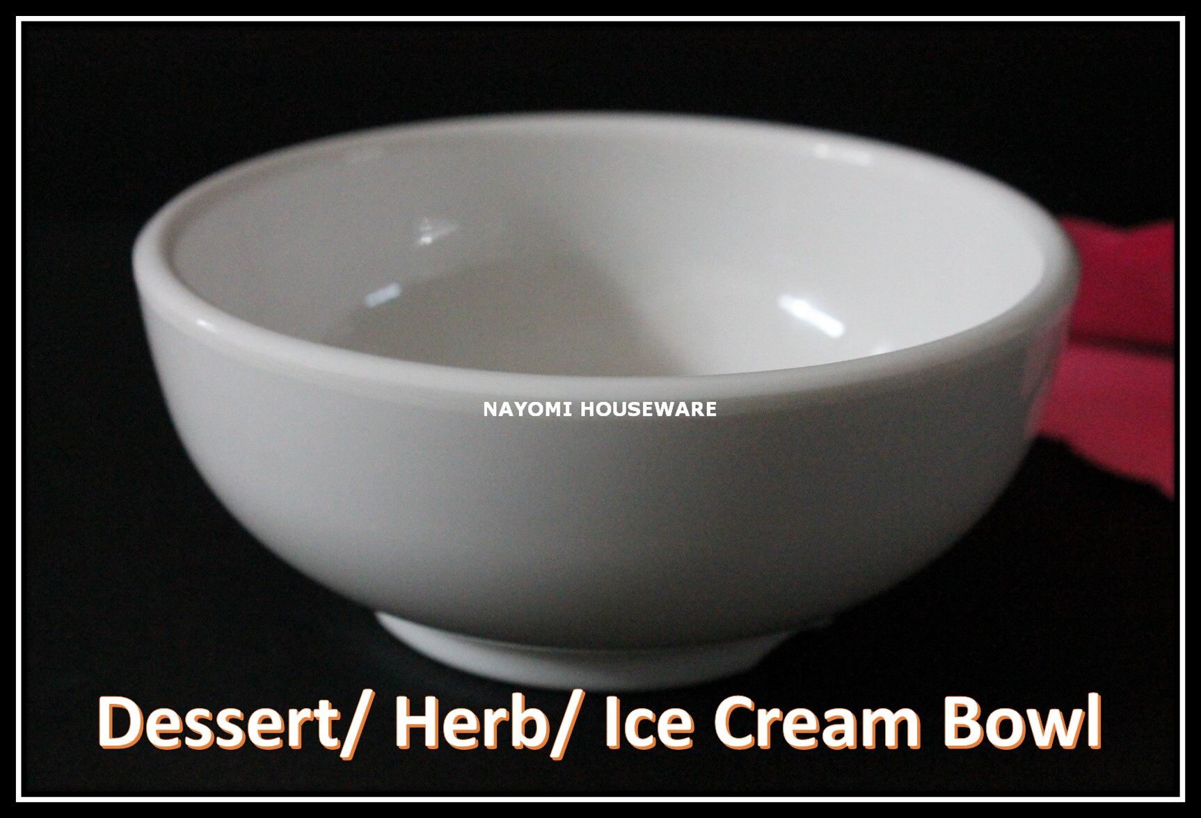 Gambar 1 piece Super Thick Japan Technology Melamine Bowl 200ml for Dessert  Herb  Bird Nest  Ice Cream  Soup. Ship in 6 Hours (White)