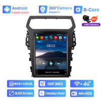 Seicane 12.1 inch IPS Touchscreen Tesla Style Android 15.0 Car Audio Multi-media Player for 2014-2019 Ford Explorer TX4003 Radio GPS Navigation System Bluetooth Carplay TPMS Waze