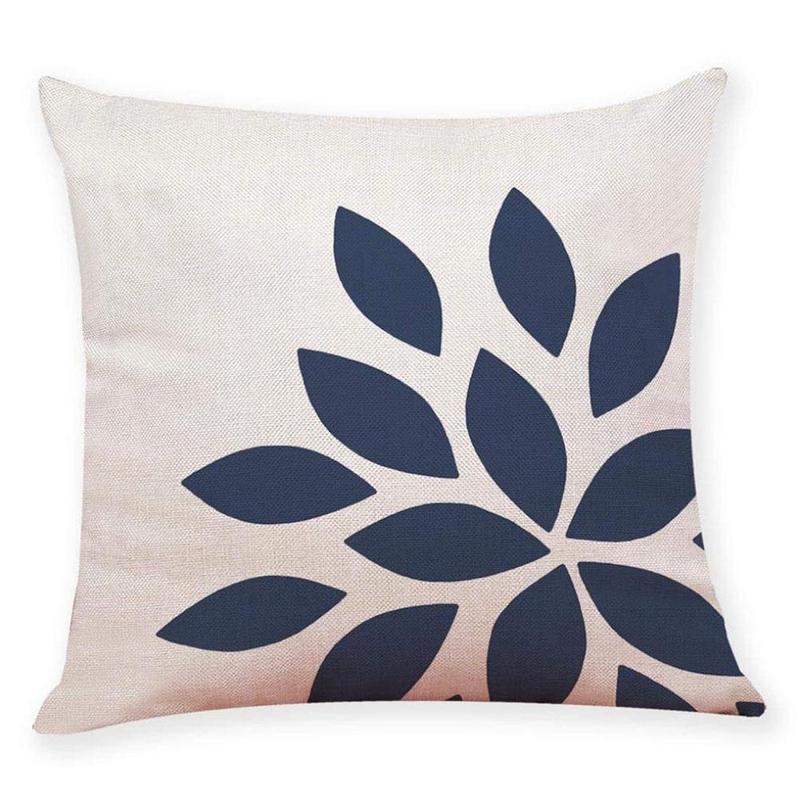 Leaves Cushion Cover 45×45cm - Soft and Comfortable Sofa Pillowcase - Ideal Home Decoration