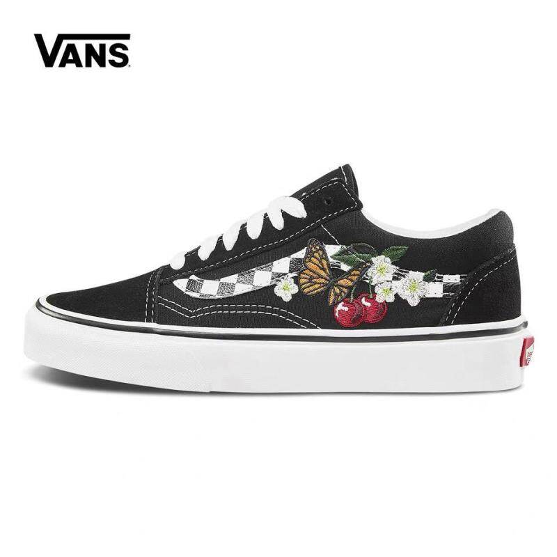 vans with cherry and butterfly