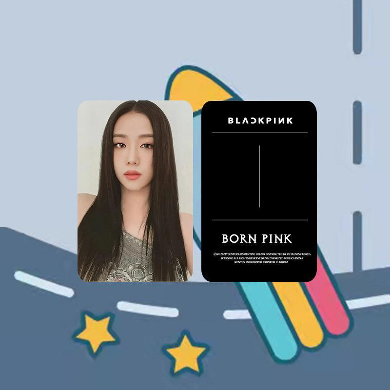 BlackPink Thẻ Ảnh Album BORN PINK Mới Thẻ Ảnh Jennie Jisoo Lisa Rose Phụ Kiện Thần Tượng Kpop 4 Bộ