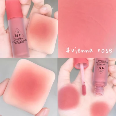 Rose Blush Velvet Matte On Cream Face Makeup Gentle Color And High Pigmen Cheek Blusher Powder Contour Shadow Pink Blush Liquid Blush (1)