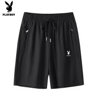 Playboy mới chất lượng cao và đàn hồi cao Lụa băng năm điểm quần cho nam giới mỏng mùa hè nhanh khô thể thao thoáng khí nam thanh niên quần thời trang đơn giản quần short.