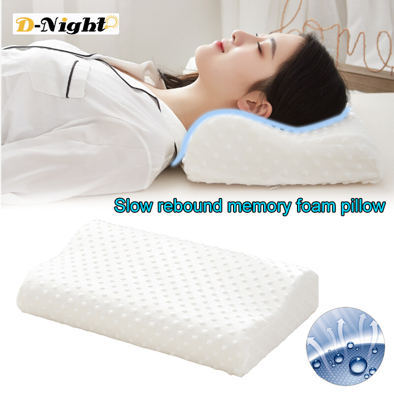 Orthopedic Natural Latex Neck Pillow Fiber Slow Rebound Memory Foam Pillow 