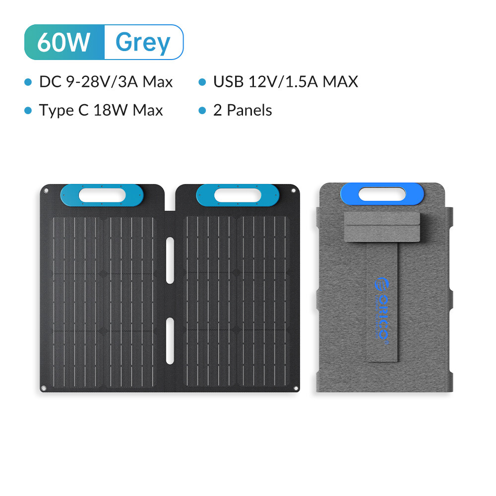 Tấm Pin Năng Lượng Mặt Trời Bộ Sạc Tấm Pin Năng Lượng Mặt Trời Di Động ORICO 100W / 200W Cho Điện Th