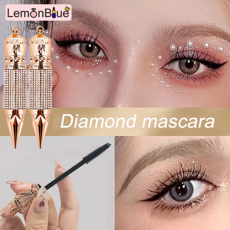 Gambar Lemonblue black 3D three dimensional fiber waterproof diamond mascara long lasting thick concealer