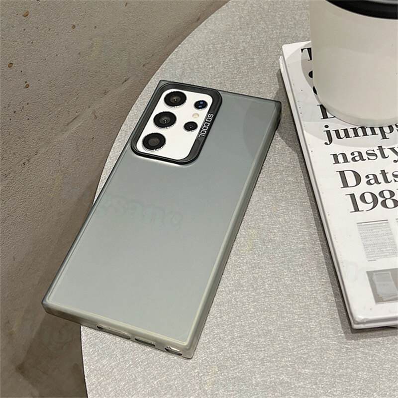 Jingsanc Ốp mờ laser cho Samsung Galaxy S24 S23 Ultra 5g S24 S23 S22 S21 S20 Note 20 Ultra Plus FE 4