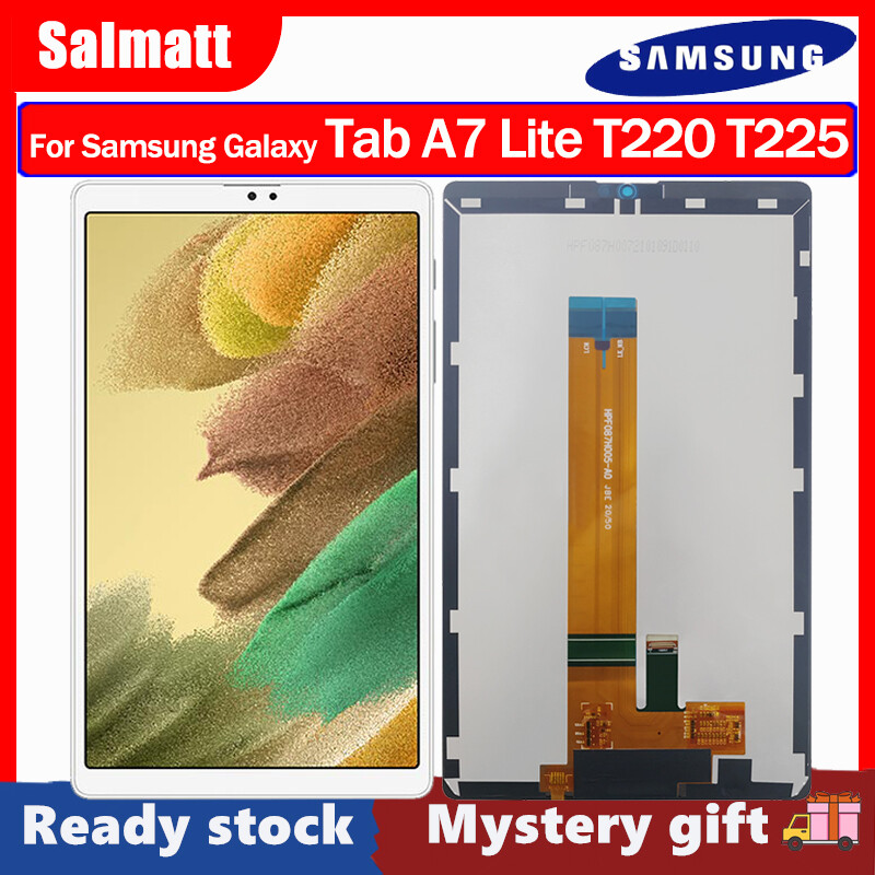 Salmatt gốc Màn hình TFT LCD màn hình cho Samsung Galaxy Tab A7 Lite T220 t225 LCD hiển thị Bộ linh kiện số của màn hình cảm ứng thay thế