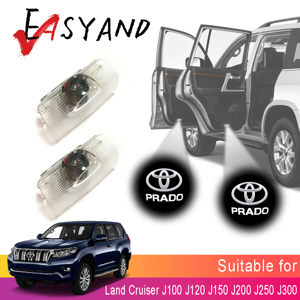 2pcs LED Door Welcome Light for Toyota Prado 2000-2026 Logo Projector Laser Lamp Non-destructive Installed Interior Light ราคา 259 บาท*ส่งฟรี