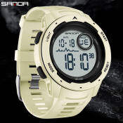 SANDA Men's Waterproof Digital Sport Watch