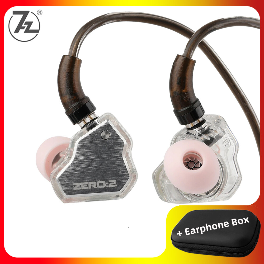 7Hz x Crinacle Zero II Earphone Add Faaeal PU Square Storage Box Noise Cancelling Sports Game Wired 