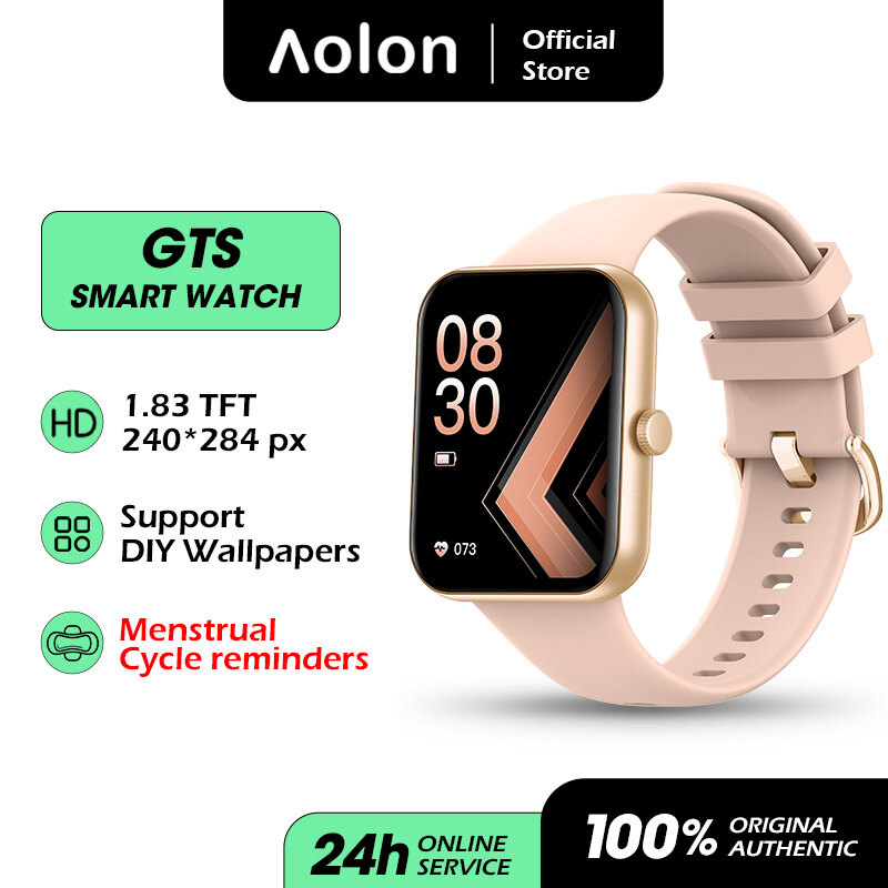 Aolon GTS Smart Watch Waterproof Smart Watch bluetooth call Smart Watch Original Branded Sleep Management Watch Heart Rate Monitor Bluetooth Fitness Tracker for Women/Men Smart Watch For Android iOS Smartwatch
