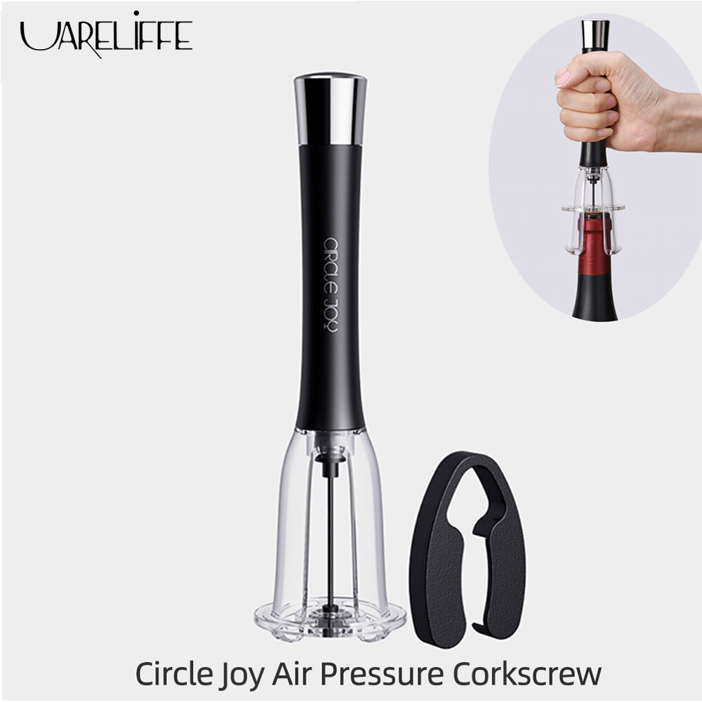 Vòng tròn niềm vui máy bơm không khí dụng cụ mở sâm banh loại áp lực không khí mở đèn hình bình rượu sáng tạo thiết kế an toàn matte cảm ứng cảm giác chân không rượu gỗ cắm dụng cụ mở xách tay mini dễ dàng hoạt động thanh bộ dụng cụ nhà bếp