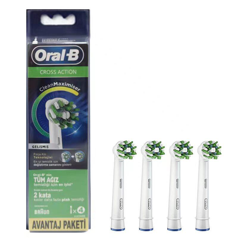 Gambar Oral B Cross Action AVANTAJ PAKETI Replacement Brush Heads, 4   8 Count