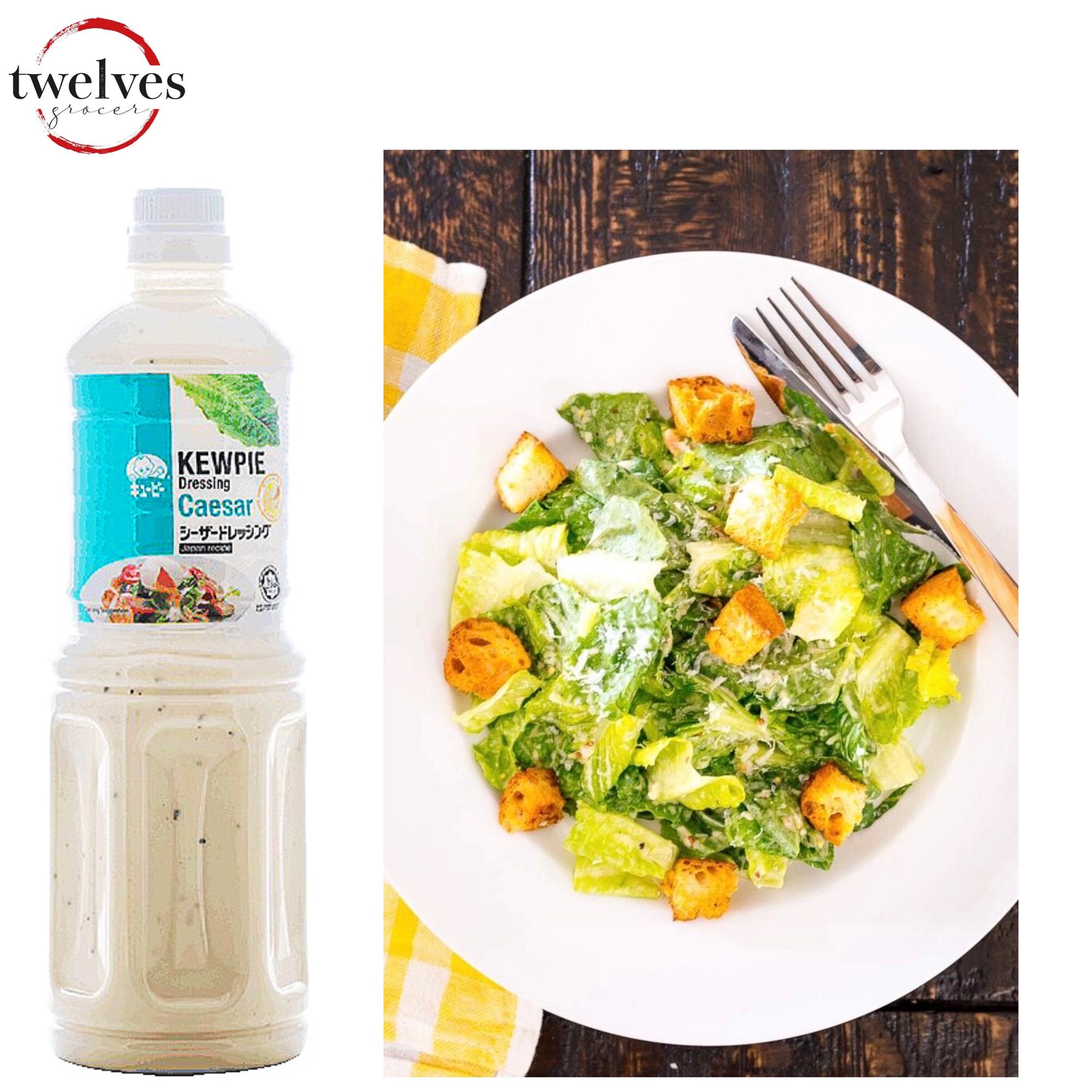 Kewpie Caesar Salad Dressing 1L Halal