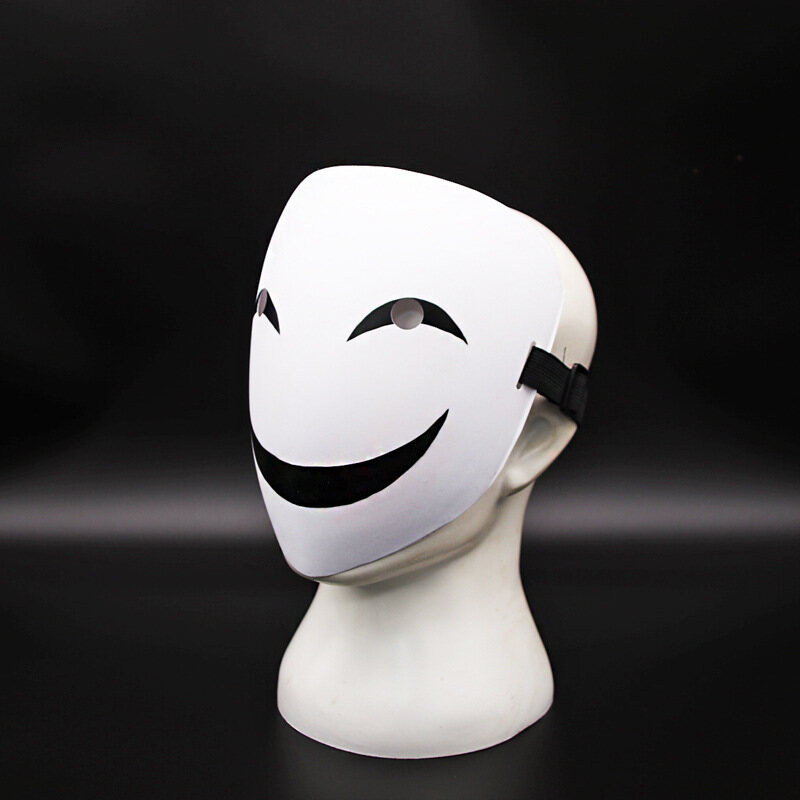 Mặt nạ anime tenku shinpan high rise invasion mặt nạ khủng bố màu đen pvc mặt nạ hóa trang halloween khủng bố