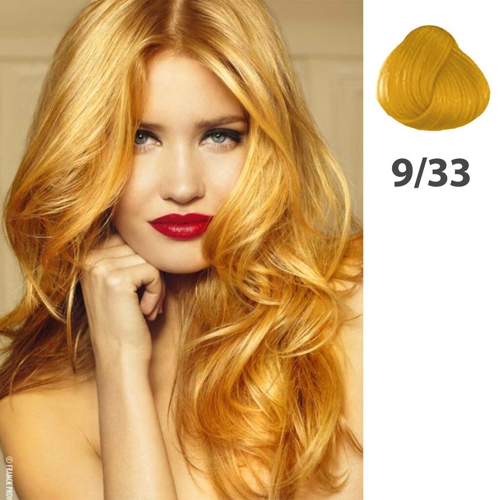 9/33+peroxide 100ml] very light golden intense blonde Yellow HAIR COLOR DYE  CREAM 100ML PEWARNA RAMBUT | Lazada