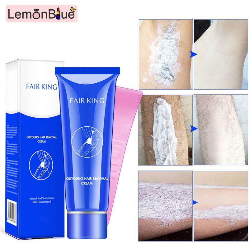 Gambar LemonBlue Depilatory Cream Mild Smooth Tender Soften Body Hair Firming Skin Hair Removal Cream