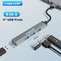 Lemorele TC53 Hub USB 3.0 USB 3.0 Hub Vỏ Nhôm 4 Cổng Data Hub Hub USB Thích Hợp Cho MacBook Pro/Air Windows IOS Android V. V.