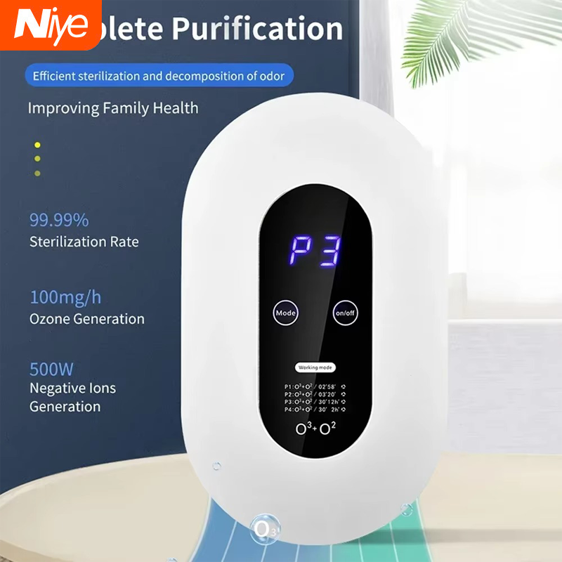 Niye Negative Ion Air Purifier Ozone Generator Sterilize Smart Formaldehyde Deaerator Kitchen Toilet Deodorant Pet Room Deodorizer