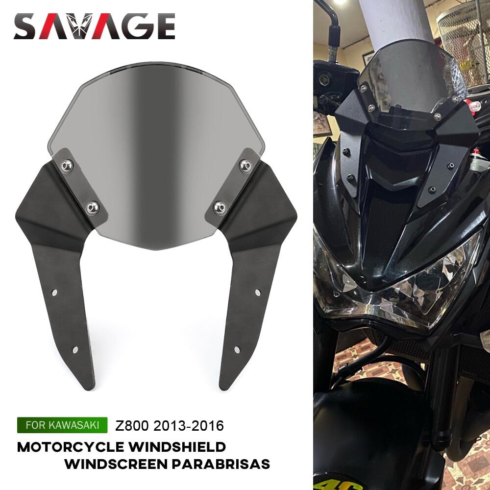 Tấm chắn gió kính chắn gió cho kawasaki z800 parabrisas phụ kiện xe máy tấm chắn gió z 800 2013-2016 tấm chắn gió
