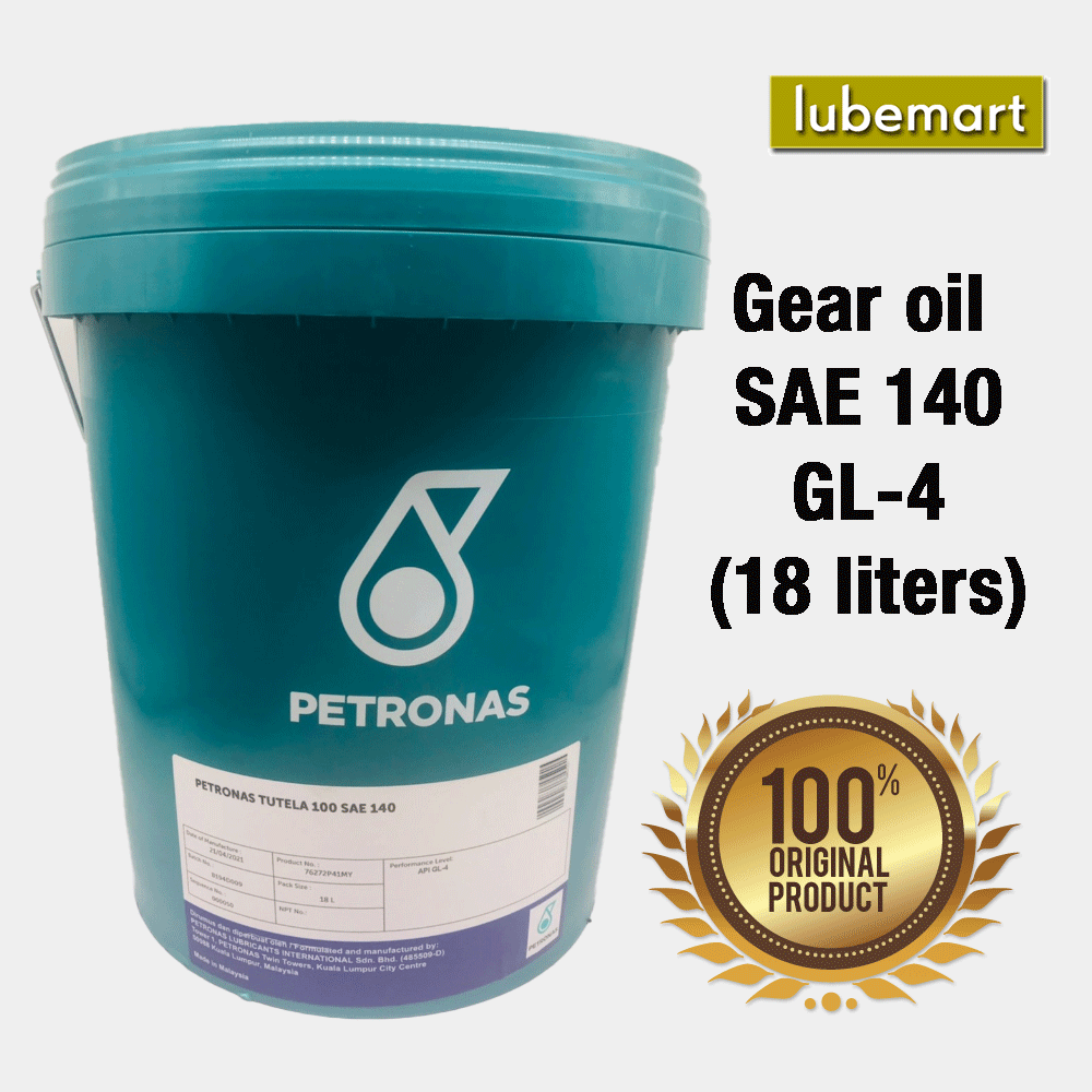 Petronas Tutela 100 SAE 140 18 Liters Gear Oil 140 GL4 18 Liters Petronas Gear Oil 140 Price