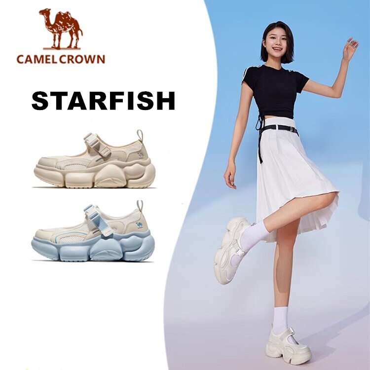 CAMEL CROWN STARFISH Women's Beach Sandals | Breathable Mesh Lightweight Anti-Slip Summer Shoes for Walking, Travel & Outdoor Casual Wear ราคา 2,748 บาท*ส่งฟรี