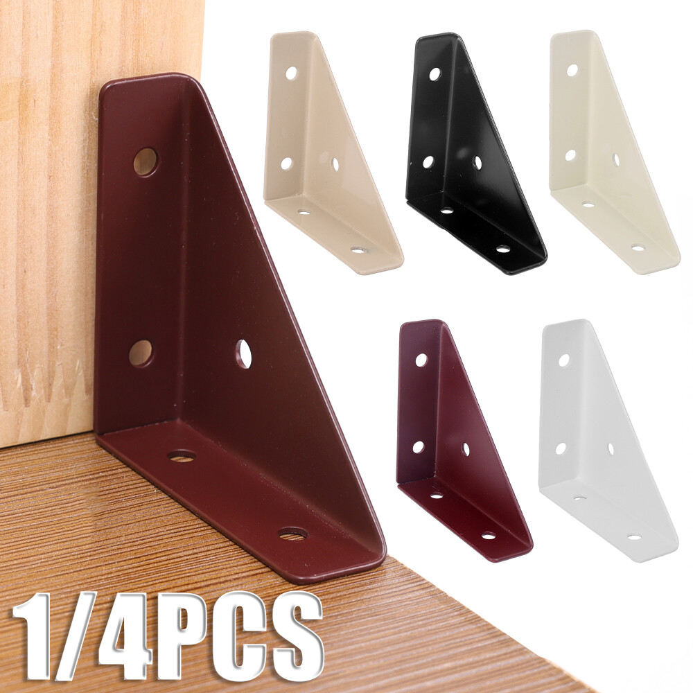 1/4 giá đỡ góc tam giác kim loại đế Góc góc hỗ trợ phụ kiện ngũ kim kết nối đồ nội thất gia đình