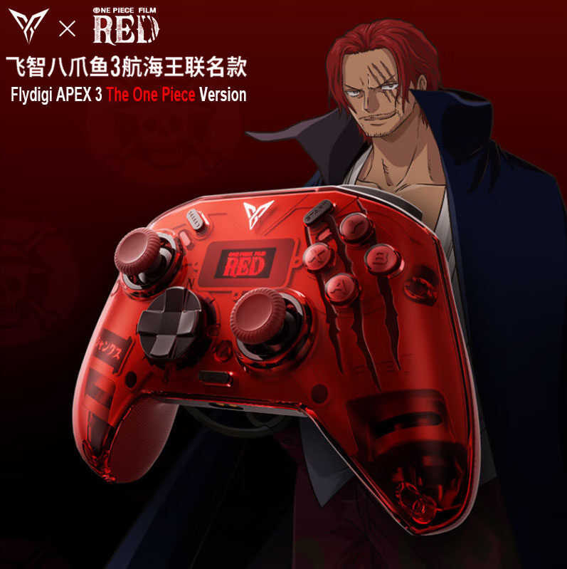 Original Flydigi APEX 3 ONE PIECE Version Force Feedback Hall Trigger Elite Gamepad Wireless Bluetooth Connection Somatosensory Game Controller for Switch/PC/TV/Mobile Phone Android IOS Steam 2.4G Game Console Genshin Impact 2023 New ราคา 5,521 บาท*ส่งฟรี
