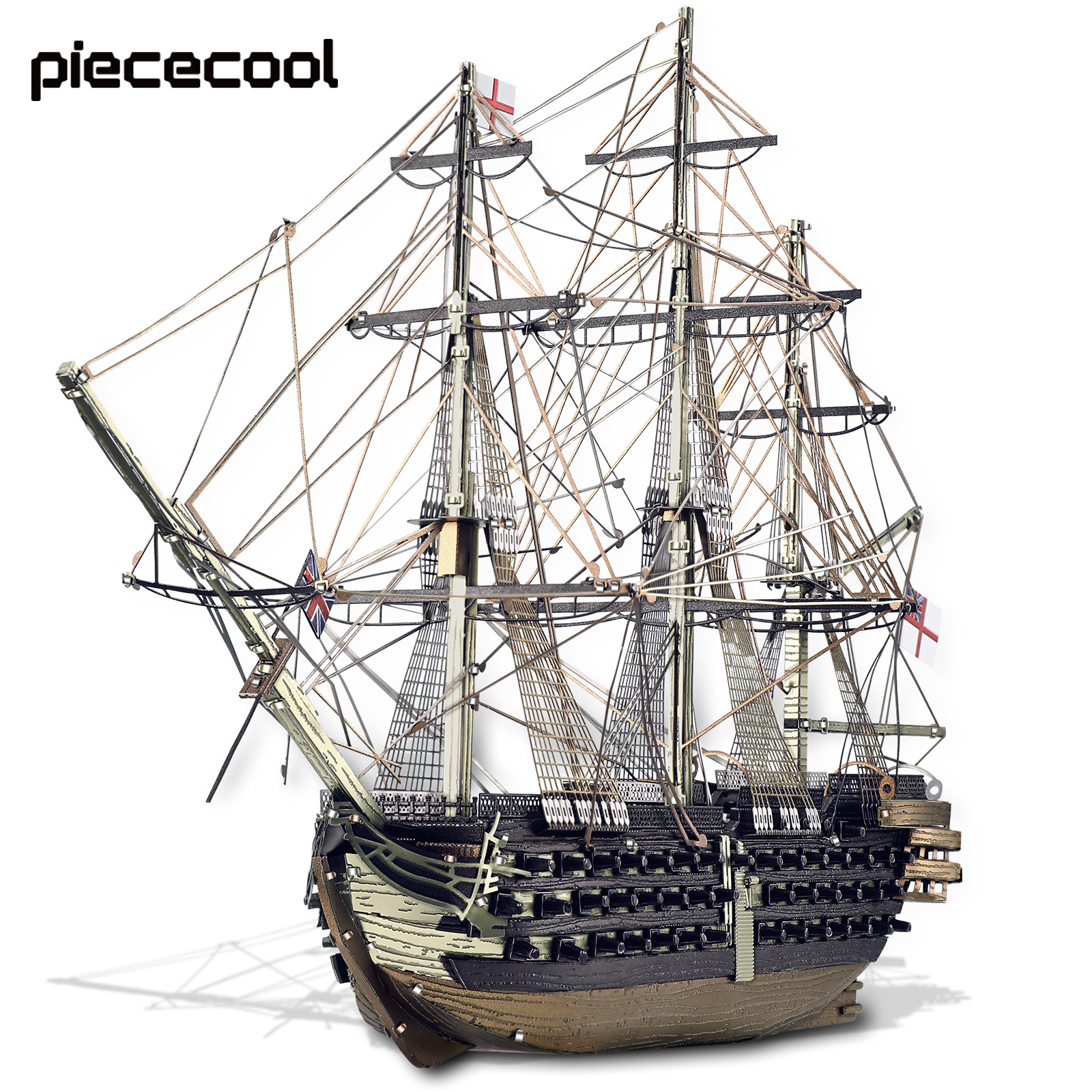 Piececool 3D Metal Puzzles HMS VICTORY Military Model Kits Cruise Building Kit DIY Toy Hobbies Gift for Teens Kids ราคา 999 บาท*ส่งฟรี
